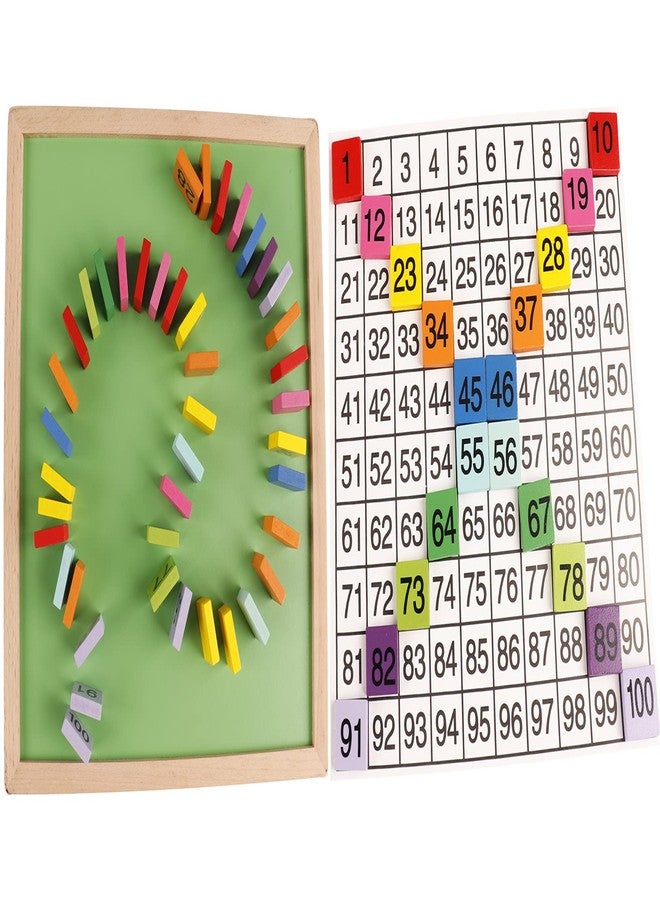 Umbresen Wooden Hundred Board Toy, Montessori 1-100 Consecutive Numbers Preschool Learning Toys Gift for Kids with Storage Bag (Hundred Board) - Image 5